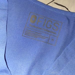 FIGS ceil blue scrub top